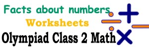 math Facts about numbers practice worksheets